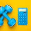 Dumbbells with calculator