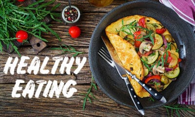 Healthy eating - omelette with vegetables